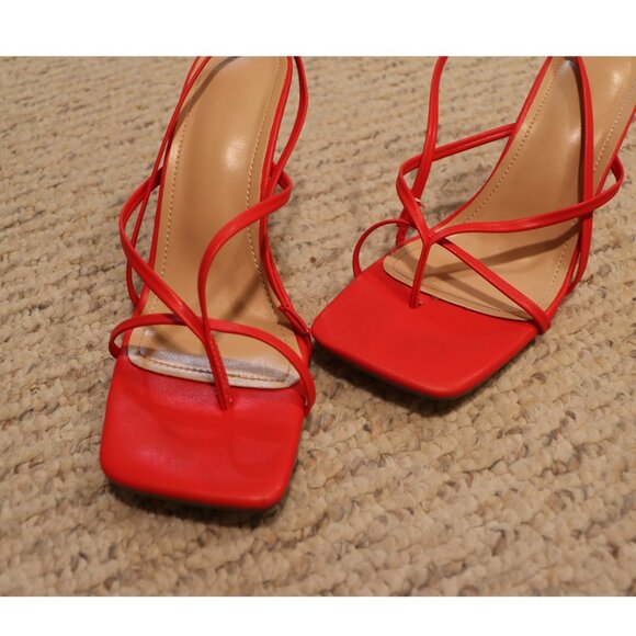 Red Toe Heels - Picture 3 of 5